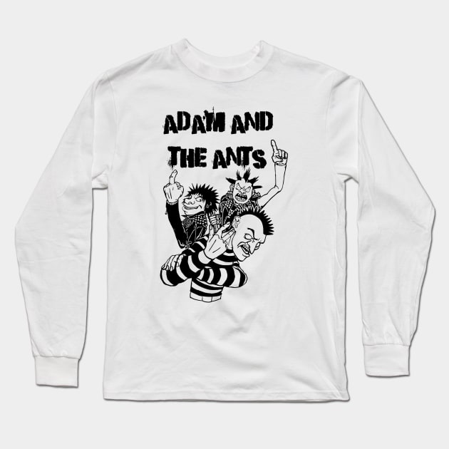 Punk Rock Man Of Adam And The Ants Long Sleeve T-Shirt by samsa